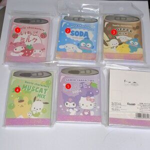 Sanrio Collectible mini Notebook packs (2 pads per book) - You choose